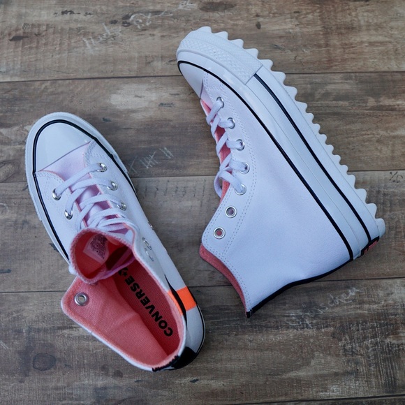 Converse Shoes - *New* Converse All Star Lift Ripple Hi White